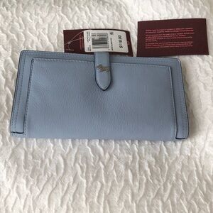 Radley London Light Pastel Blue Leather Willis Street Large Bifold Wallet NWT